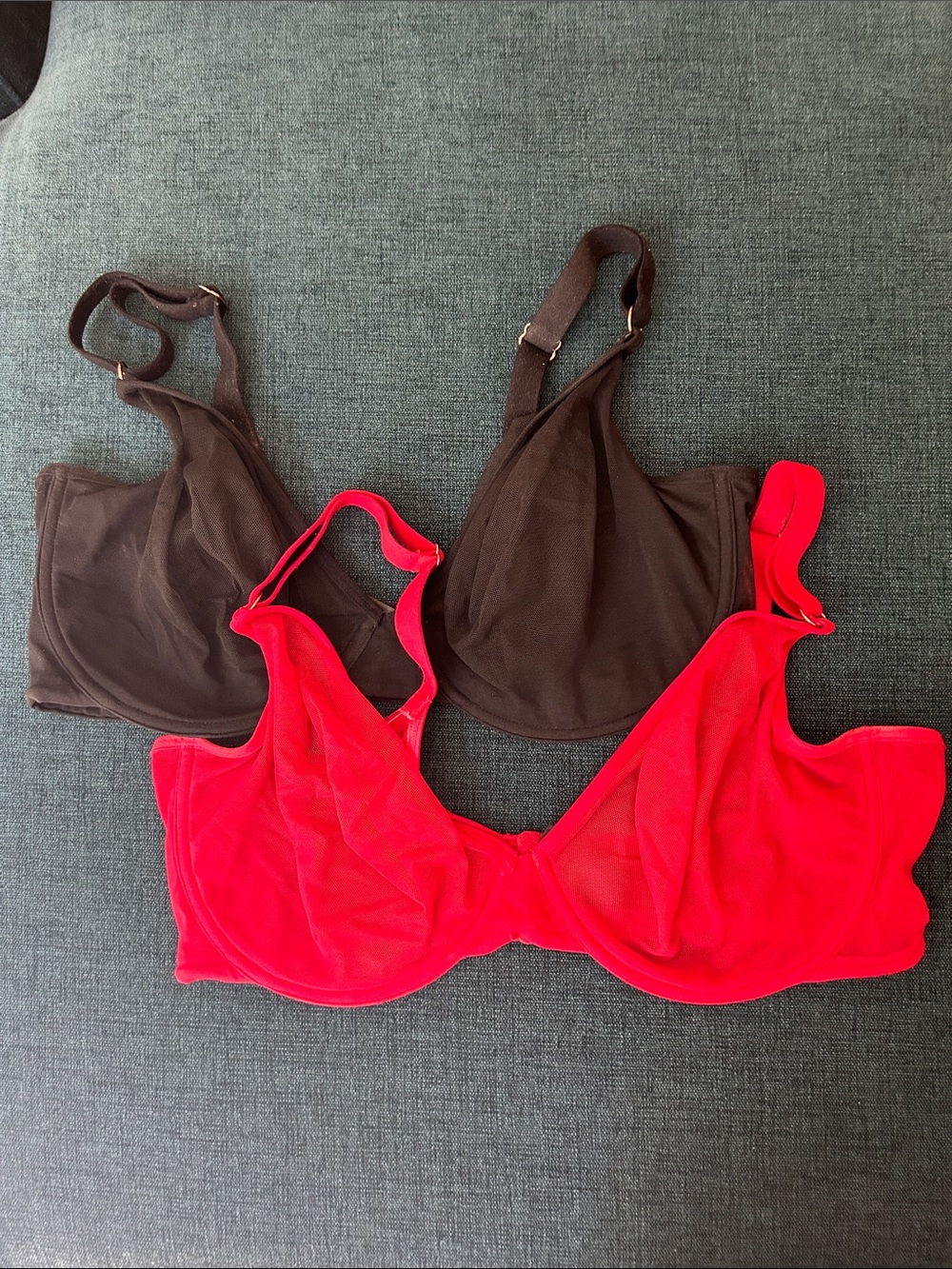 smart & sexy Sheer Bras - Red and Black